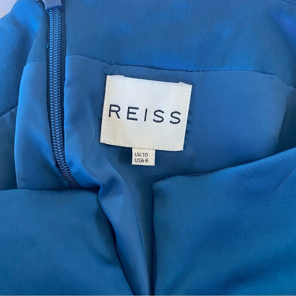REISS Verdia Cocktail Satin Dress - Picture 9 of 10